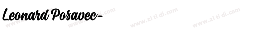 Leonard Posavec字体转换